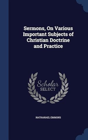 Bild des Verkufers fr Sermons, On Various Important Subjects of Christian Doctrine and Practice zum Verkauf von moluna