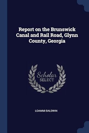 Imagen del vendedor de Report on the Brunswick Canal and Rail Road, Glynn County, Georgia a la venta por moluna