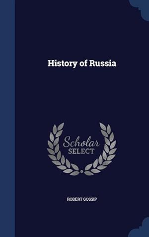 Imagen del vendedor de History of Russia a la venta por moluna