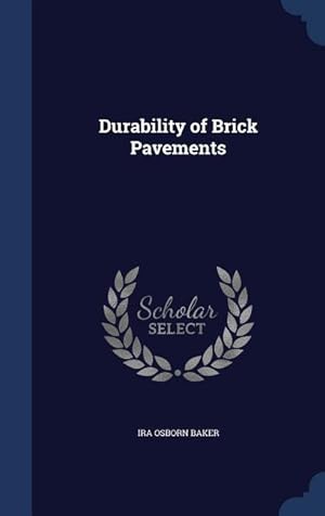 Bild des Verkufers fr Durability of Brick Pavements zum Verkauf von moluna