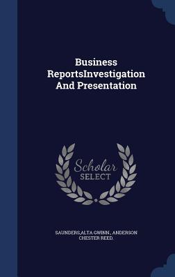 Seller image for Business ReportsInvestigation And Presentation for sale by moluna