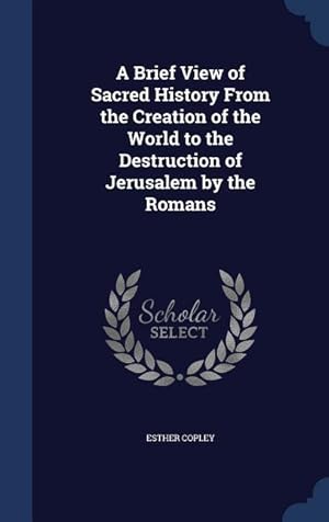 Bild des Verkufers fr A Brief View of Sacred History From the Creation of the World to the Destruction of Jerusalem by the Romans zum Verkauf von moluna