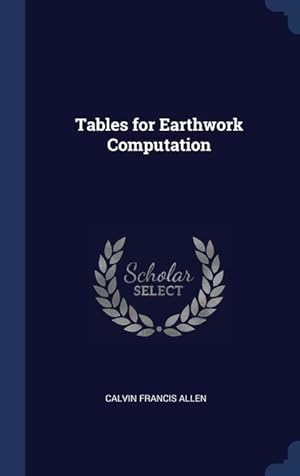 Bild des Verkufers fr Tables for Earthwork Computation zum Verkauf von moluna
