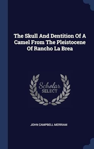 Bild des Verkufers fr The Skull And Dentition Of A Camel From The Pleistocene Of Rancho La Brea zum Verkauf von moluna