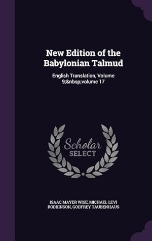 Bild des Verkufers fr New Edition of the Babylonian Talmud: English Translation, Volume 9 volume 17 zum Verkauf von moluna