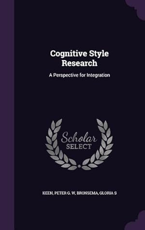 Bild des Verkufers fr Cognitive Style Research: A Perspective for Integration zum Verkauf von moluna