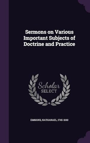 Bild des Verkufers fr Sermons on Various Important Subjects of Doctrine and Practice zum Verkauf von moluna