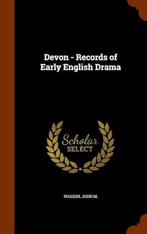 Bild des Verkufers fr Devon - Records of Early English Drama zum Verkauf von moluna