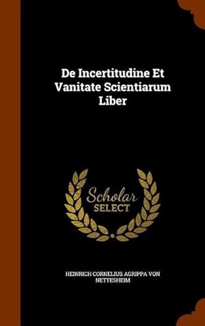 Seller image for De Incertitudine Et Vanitate Scientiarum Liber for sale by moluna