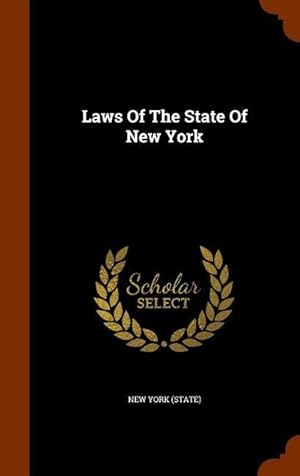 Bild des Verkufers fr Laws Of The State Of New York zum Verkauf von moluna