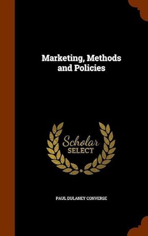 Seller image for Marketing, Methods and Policies for sale by moluna