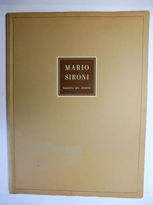 12 TEMPERE DI MARIO SIRONI *. PRESENTATE DA MASSIMO BONTEMPELLI CON DICHIRIARAZIONI DELL`ARTISTA.