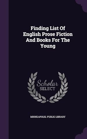 Bild des Verkufers fr Finding List Of English Prose Fiction And Books For The Young zum Verkauf von moluna