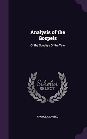 Image du vendeur pour Analysis of the Gospels: Of the Sundays Of the Year mis en vente par moluna