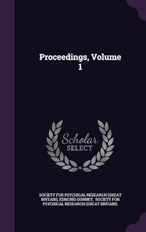 Bild des Verkufers fr Proceedings, Volume 1 zum Verkauf von moluna