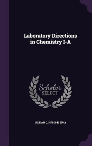 Bild des Verkufers fr Laboratory Directions in Chemistry I-A zum Verkauf von moluna