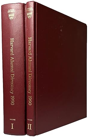 Harvard University Alumni Directory, Vols I & II