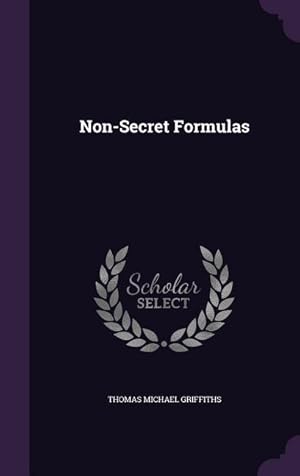 Seller image for Non-Secret Formulas for sale by moluna