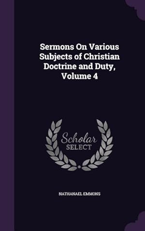 Bild des Verkufers fr Sermons On Various Subjects of Christian Doctrine and Duty, Volume 4 zum Verkauf von moluna