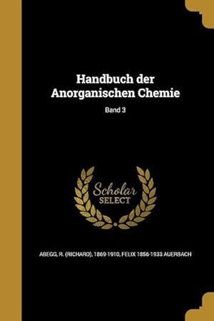 Seller image for GER-HANDBUCH DER ANORGANISCHEN for sale by moluna