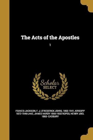 Bild des Verkufers fr GRE-THE ACTS OF THE APOSTLES 1 zum Verkauf von moluna