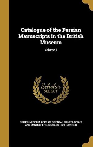 Bild des Verkufers fr CATALOGUE OF THE PERSIAN MANUS zum Verkauf von moluna