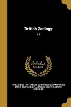 Bild des Verkufers fr British Zoology v. 2 zum Verkauf von moluna