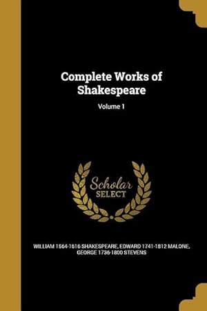 Imagen del vendedor de COMP WORKS OF SHAKESPEARE V01 a la venta por moluna