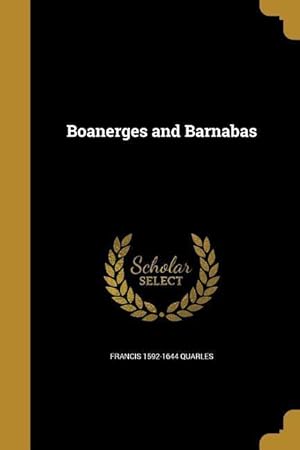 Image du vendeur pour BOANERGES & BARNABAS mis en vente par moluna