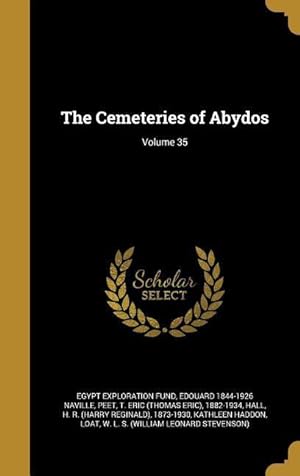 Seller image for CEMETERIES OF ABYDOS VOLUME 35 for sale by moluna