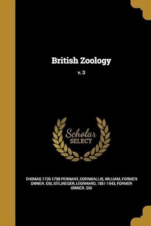 Bild des Verkufers fr British Zoology v. 3 zum Verkauf von moluna