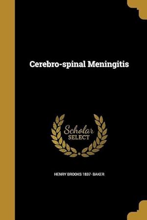 Bild des Verkufers fr Cerebro-spinal Meningitis zum Verkauf von moluna