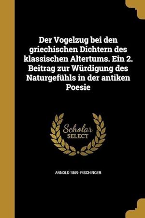 Seller image for GER-VOGELZUG BEI DEN GRIECHISC for sale by moluna