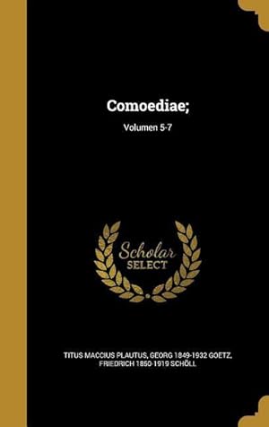 Bild des Verkufers fr Comoediae Volumen 5-7 zum Verkauf von moluna