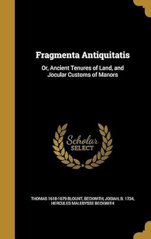 Seller image for FRAGMENTA ANTIQUITATIS for sale by moluna