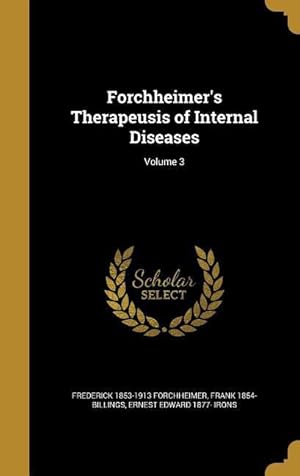 Seller image for FORCHHEIMERS THERAPEUSIS OF IN for sale by moluna