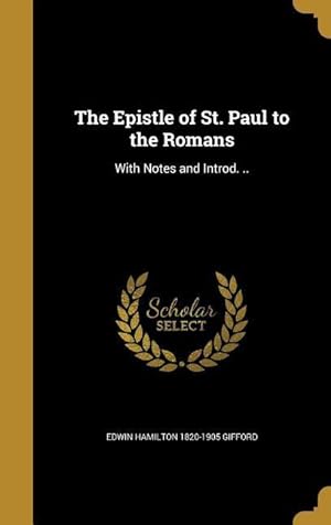 Seller image for EPISTLE OF ST PAUL TO THE ROMA for sale by moluna