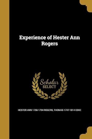 Imagen del vendedor de EXPERIENCE OF HESTER ANN ROGER a la venta por moluna