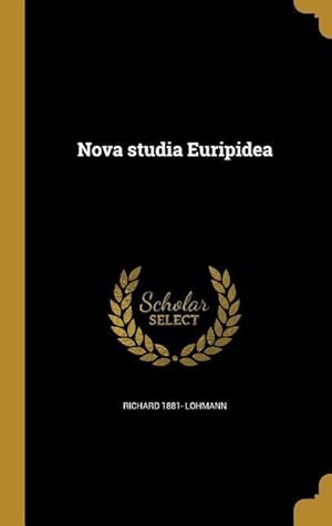 Bild des Verkufers fr Nova studia Euripidea zum Verkauf von moluna