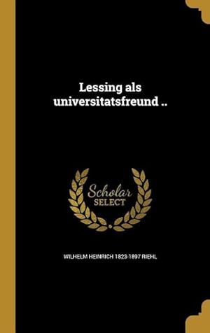 Imagen del vendedor de GER-LESSING ALS UNIVERSITA TSF a la venta por moluna