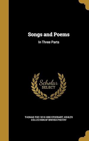 Image du vendeur pour SONGS & POEMS mis en vente par moluna