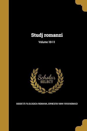 Seller image for Studj romanzi Volume 10-11 for sale by moluna