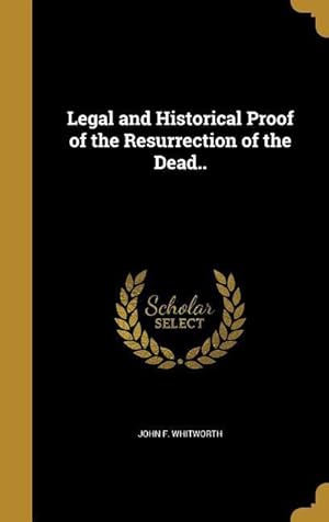 Imagen del vendedor de LEGAL & HISTORICAL PROOF OF TH a la venta por moluna