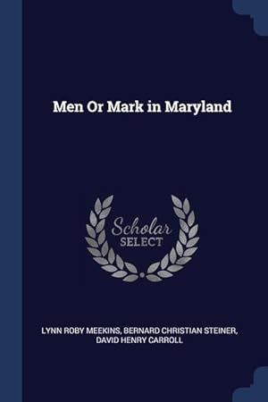 Bild des Verkufers fr Men Or Mark in Maryland zum Verkauf von moluna