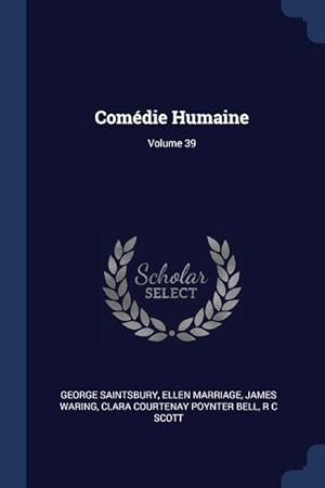 Bild des Verkufers fr Comdie Humaine Volume 39 zum Verkauf von moluna