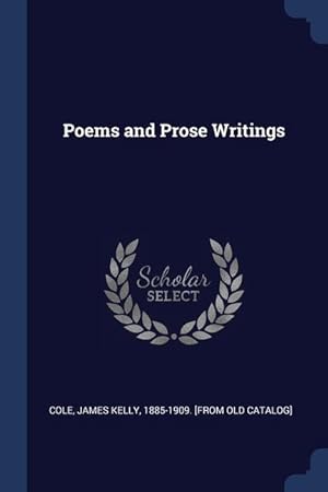 Bild des Verkufers fr Poems and Prose Writings zum Verkauf von moluna