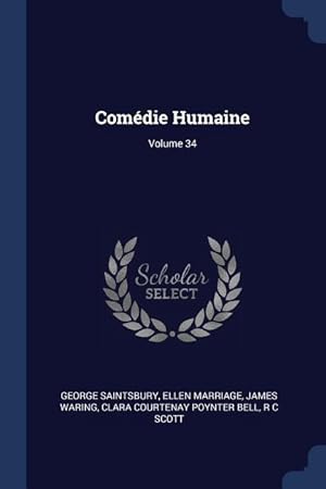 Bild des Verkufers fr Comdie Humaine Volume 34 zum Verkauf von moluna