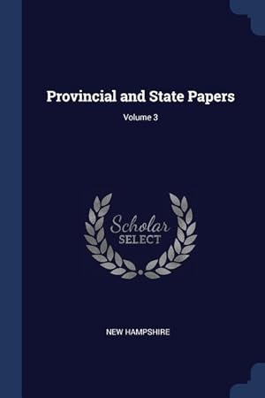 Bild des Verkufers fr Provincial and State Papers Volume 3 zum Verkauf von moluna