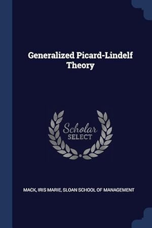 Imagen del vendedor de Generalized Picard-Lindelf Theory a la venta por moluna