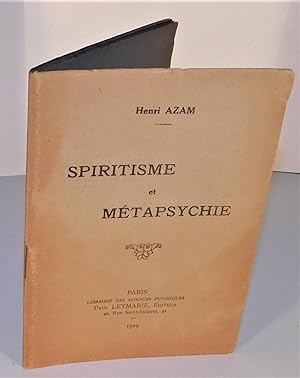 SPIRITISME ET MÉTAPSYCHIE (1929)